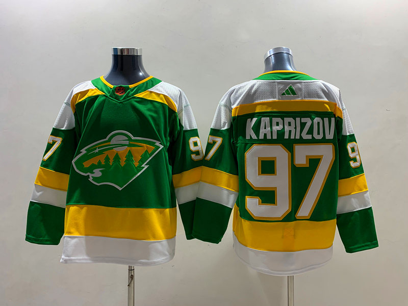 Men's Minnesota Wild Kirill Kaprizov #97 Green Alternate Premier Breakaway Jersey